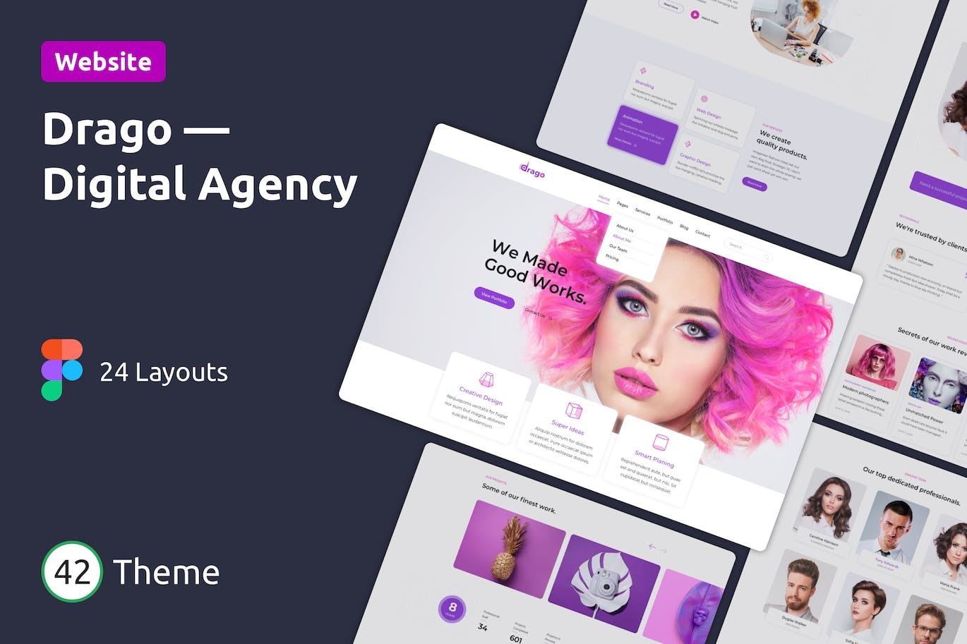Drago — Creative and Digital Agency Figma Template